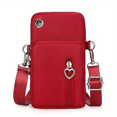Nylon Phone Bag Sports Running Armband Mini Crossbody Purse Wallet