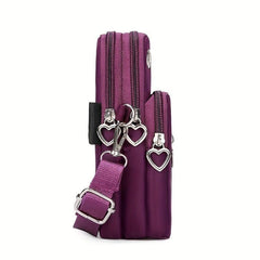 Nylon Phone Bag Sports Running Armband Mini Crossbody Purse Wallet