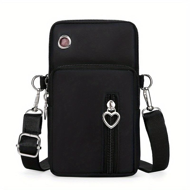 Nylon Phone Bag Sports Running Armband Mini Crossbody Purse Wallet