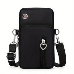 Nylon Phone Bag Sports Running Armband Mini Crossbody Purse Wallet