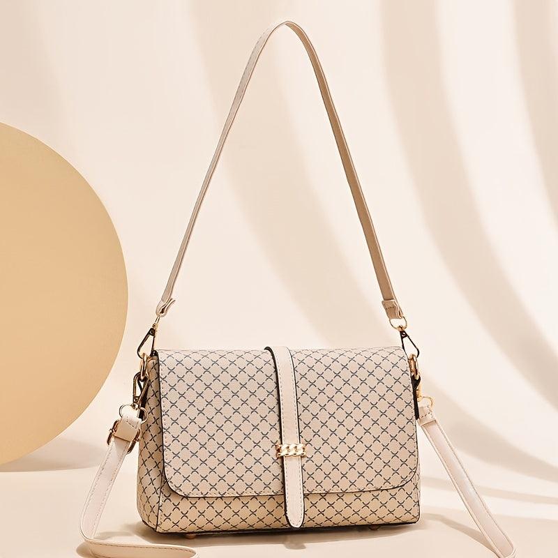 Faux Leather Shoulder Bag Crossbody Purse