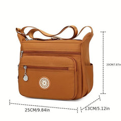 Waterproof Crossbody Bag Women's Pockets Purses Casual Shoulder Bag
