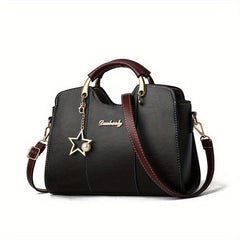 Women's Crossbody Bag PU Leather Top Handle Satchel Purse
