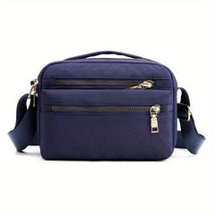 Nylon Crossbody Bag for Women Zipper Small Daily Purse