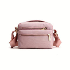 Nylon Crossbody Bag for Women Zipper Small Daily Purse
