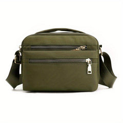 Nylon Crossbody Bag for Women Zipper Small Daily Purse