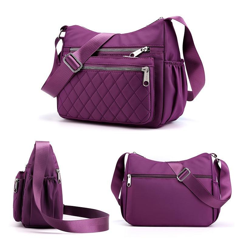 Quilted Nylon Crossbody Bag Shoulder Phone Bag Women's Handbag Purse