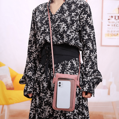 Solid Transparent Crossbody Bag PU Leather Shoulder Bag