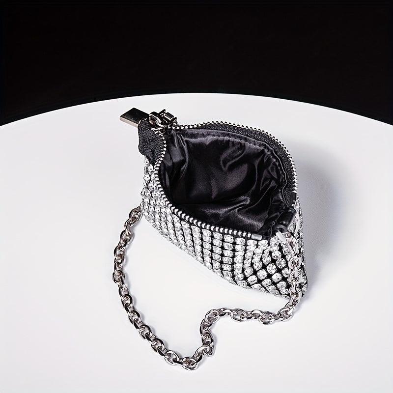 Glitter Rhinestone Evening Bag Dinner Clutch Purse for Party