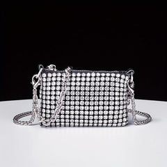 Glitter Rhinestone Evening Bag Dinner Clutch Purse for Party