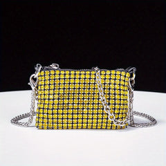 Glitter Rhinestone Evening Bag Dinner Clutch Purse for Party