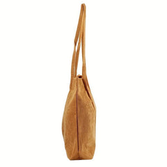 Large Capacity Tote Bag Corduroy Durable Lightweight Shoulder Bag