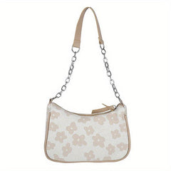 Flower Pattern Canvas Shoulder Bag Women's Crossbody Bag
