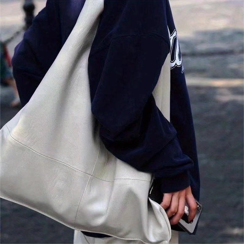 PU Leather Hobo Bag Large Capacity Shoulder Bag Women's Handbag
