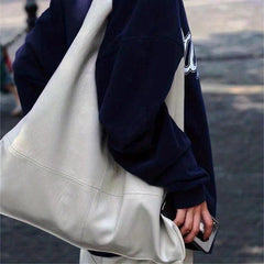 PU Leather Hobo Bag Large Capacity Shoulder Bag Women's Handbag