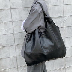 PU Leather Hobo Bag Large Capacity Shoulder Bag Women's Handbag