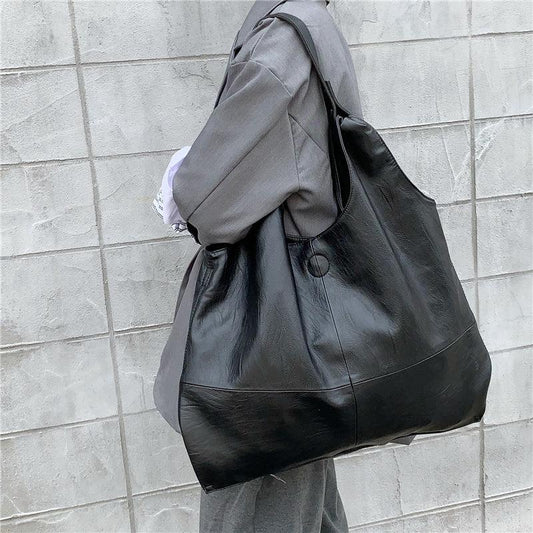 PU Leather Hobo Bag Large Capacity Shoulder Bag Women's Handbag