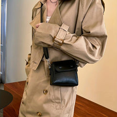 Vintage Crossbody Bag Mini Minimalist Flap Purse