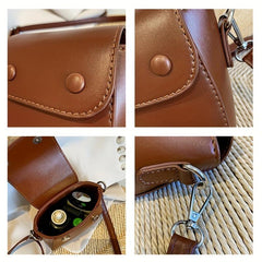 Vintage Crossbody Bag Mini Minimalist Flap Purse
