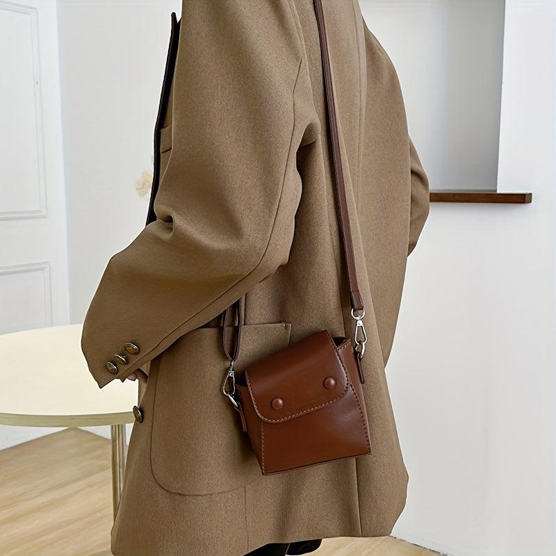 Vintage Crossbody Bag Mini Minimalist Flap Purse