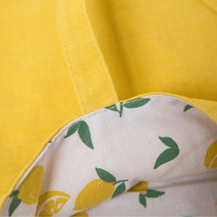Fruit Pattern Tote Bag Double Sided Canvas Shopping Shoulder Bag