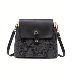 Pink Underarm Bag Solid PU Leather Shoulder Bag With Silk Scarf