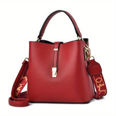 Minimalist Top Handle Satchel Bag Large Capacity Bucket Bag Women's Handbag