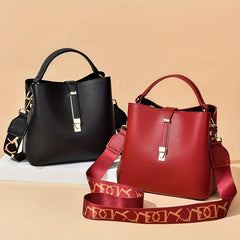 Minimalist Top Handle Satchel Bag Large Capacity Bucket Bag Women's Handbag