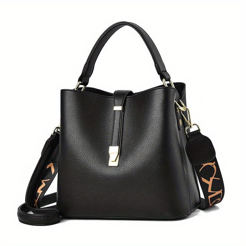 Minimalist Top Handle Satchel Bag Large Capacity Bucket Bag Women's Handbag