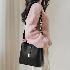 Minimalist Top Handle Satchel Bag Large Capacity Bucket Bag Women's Handbag