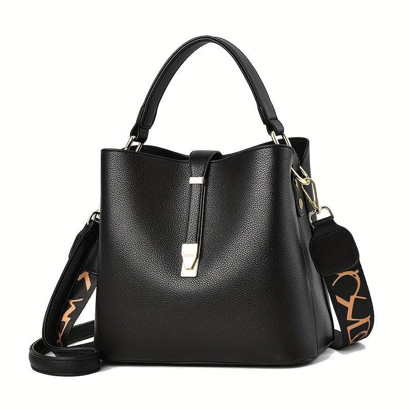 Minimalist Top Handle Satchel Bag Large Capacity Bucket Bag Women's Handbag