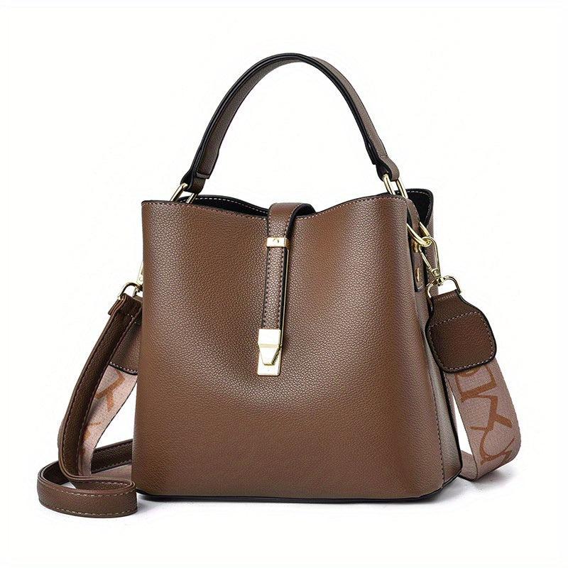 Minimalist Top Handle Satchel Bag Large Capacity Bucket Bag Women's Handbag