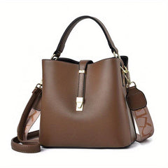 Minimalist Top Handle Satchel Bag Large Capacity Bucket Bag Women's Handbag