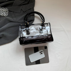 Transparent PVC Beach Bag Stadium Approved Waterproof Crossbody Bag
