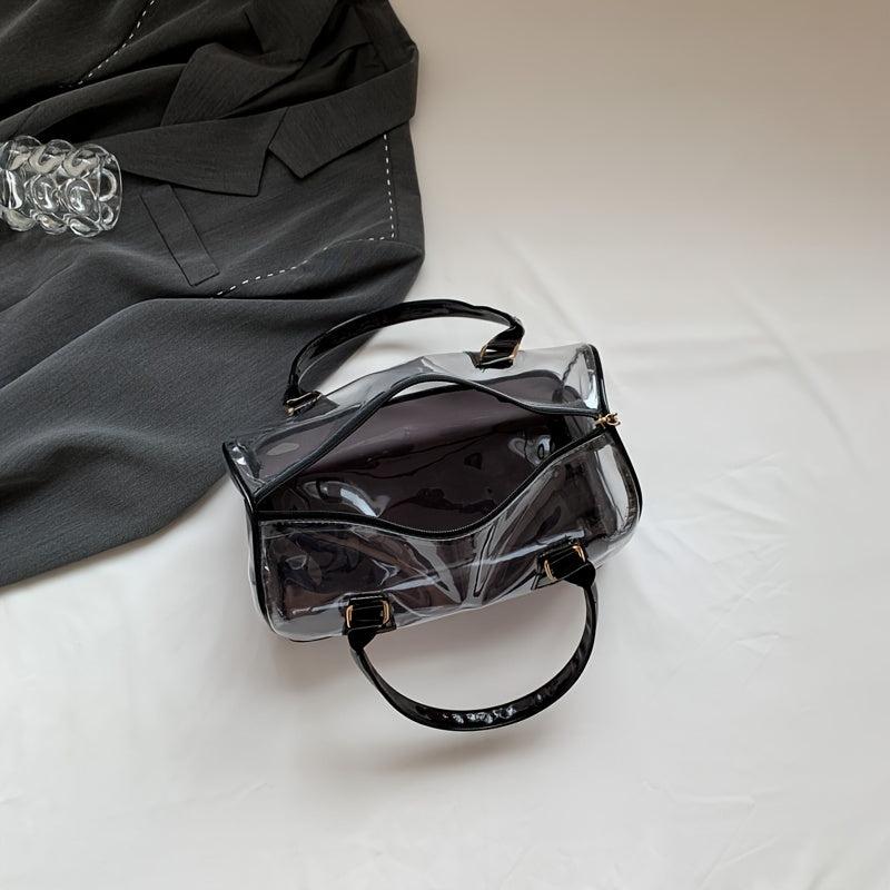 Transparent PVC Beach Bag Stadium Approved Waterproof Crossbody Bag