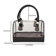 Transparent PVC Beach Bag Stadium Approved Waterproof Crossbody Bag