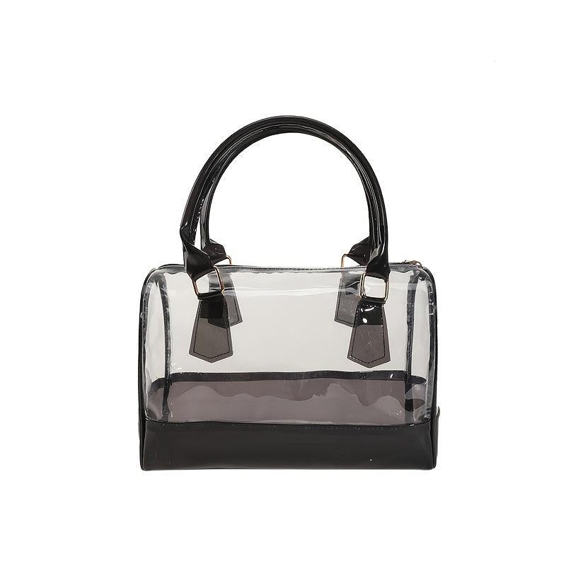 Transparent PVC Beach Bag Stadium Approved Waterproof Crossbody Bag