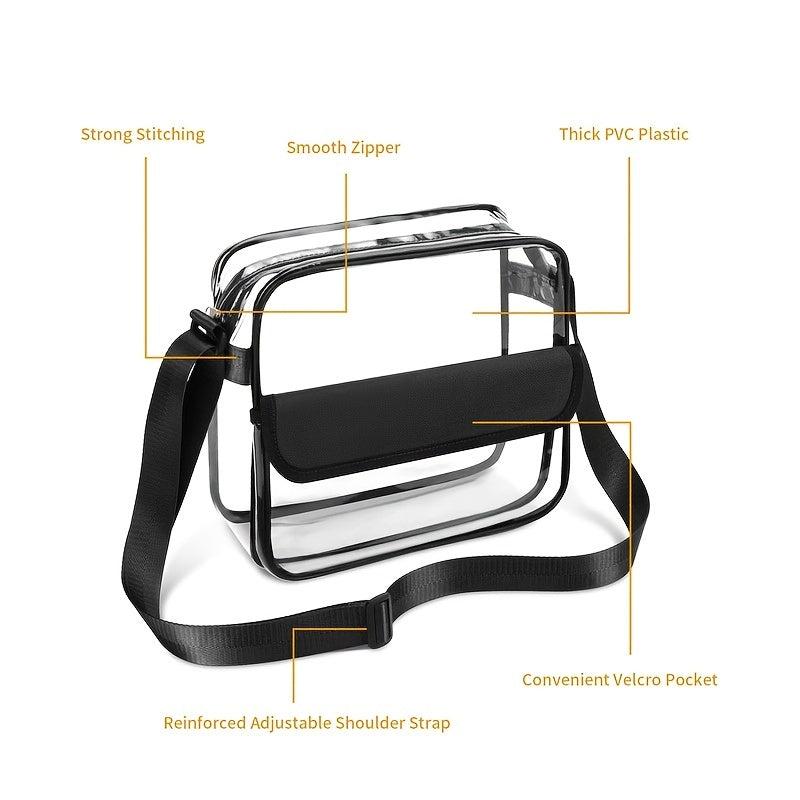 Transparent Beach Bag Women's Waterproof PVC Shoulder Bag
