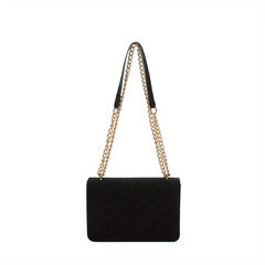 Rhombus Pattern Crossbody Bag Women's Chain Shoulder Bag