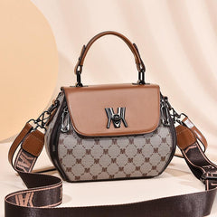 Stylish Turn Lock Top Handle Purse