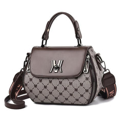 Stylish Turn Lock Top Handle Purse