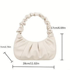 Cloud Pleated Underarm Bag Stylish Shoulder Purse