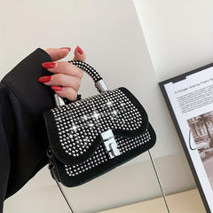 Vintage Rhinestone Chain Crossbody Bag for Women