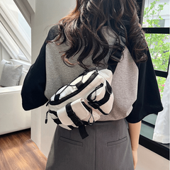 Colorblock Waist Bag Sports Sling Bag Outdoor Chest Bag