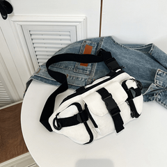 Colorblock Waist Bag Sports Sling Bag Outdoor Chest Bag