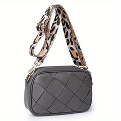 Vintage Woven Crossbody Bag Braided Small Shoulder Bag For Women
