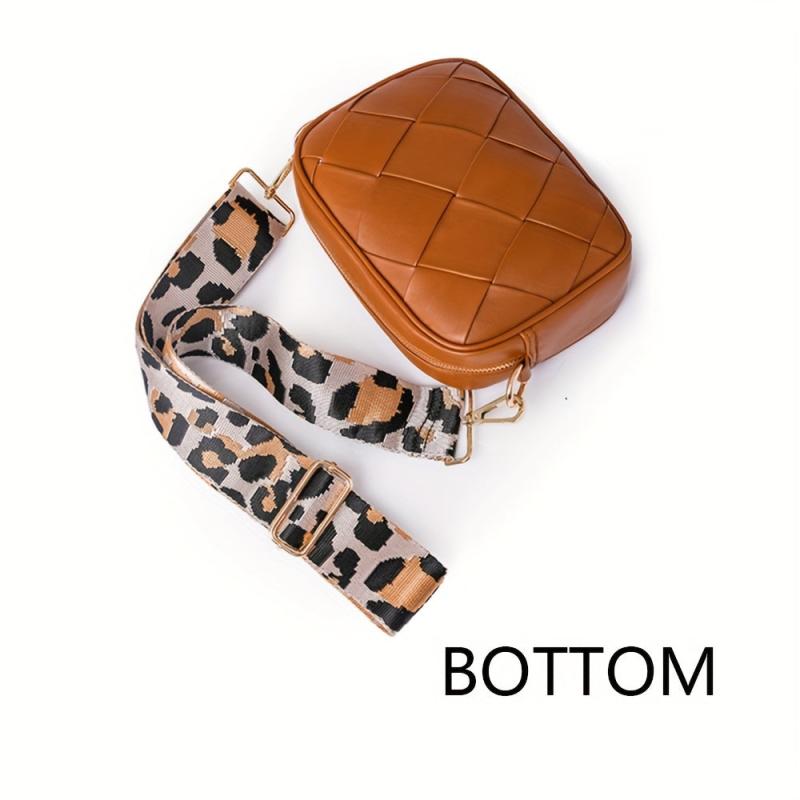 Vintage Woven Crossbody Bag Braided Small Shoulder Bag For Women