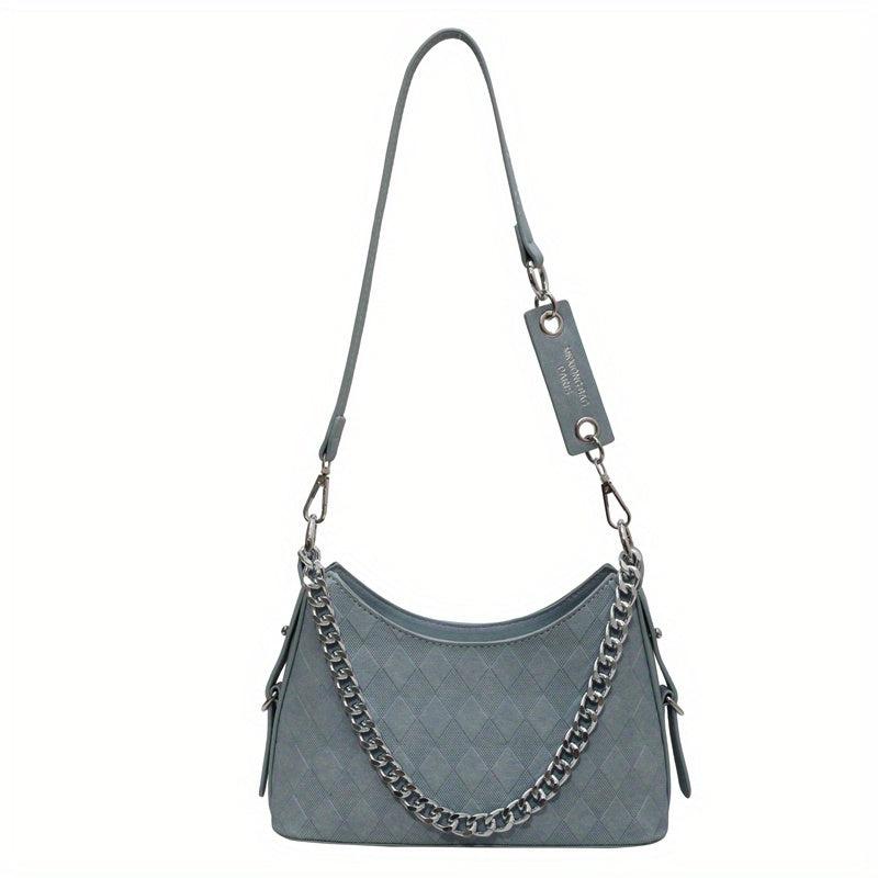 Plaid Pattern Crossbody Bag PU Shoulder Hobo Bag Women's Casual Handbag