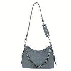 Plaid Pattern Crossbody Bag PU Shoulder Hobo Bag Women's Casual Handbag