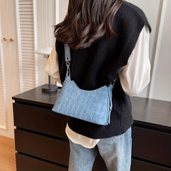 Plaid Pattern Crossbody Bag PU Shoulder Hobo Bag Women's Casual Handbag